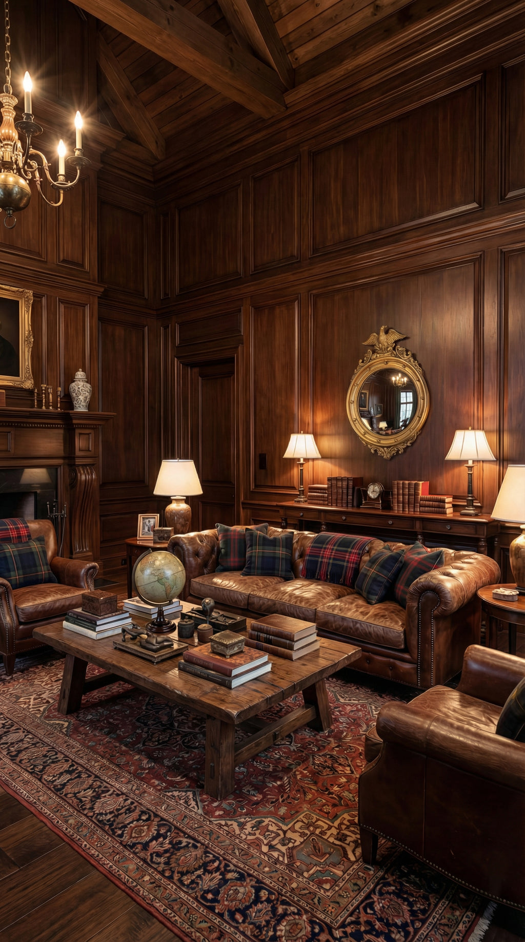 American Federal-style Convex Mirror 30’inH