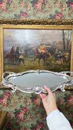 Antique Art Nouveau Silver plated plateau