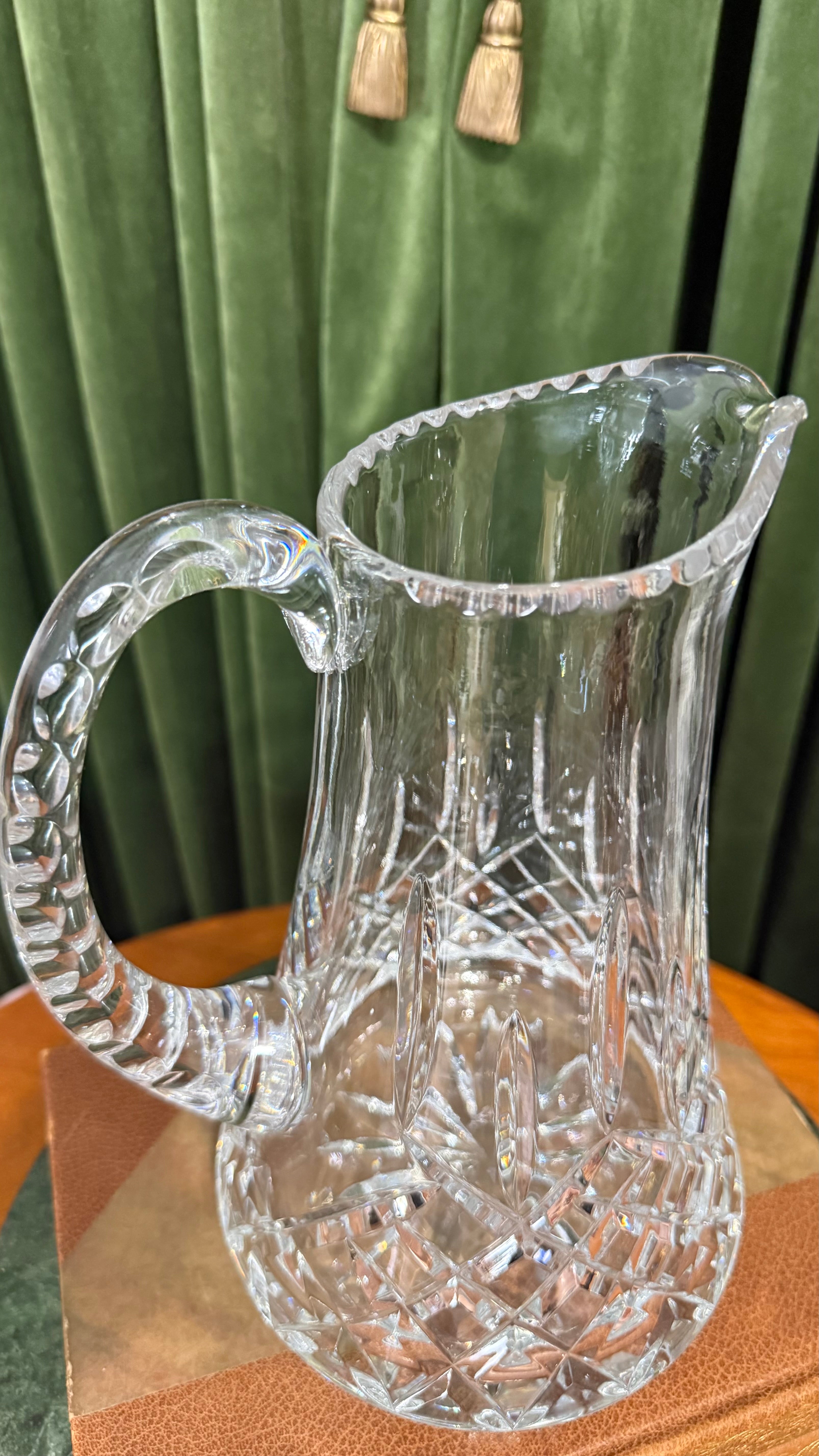 Vintage Bohemian Crystal Jar