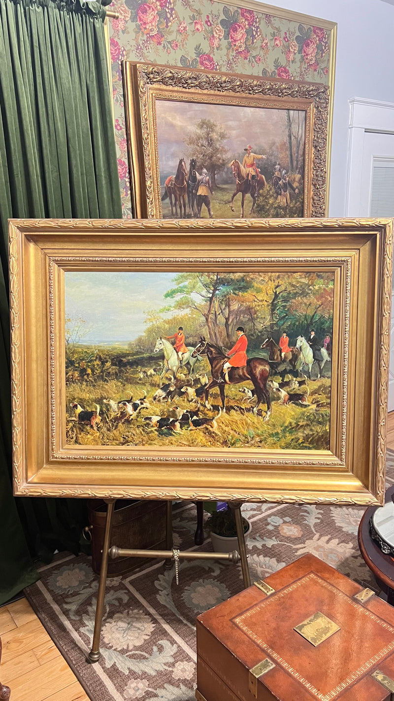 English Fox Hunting Scene by Jack Levine