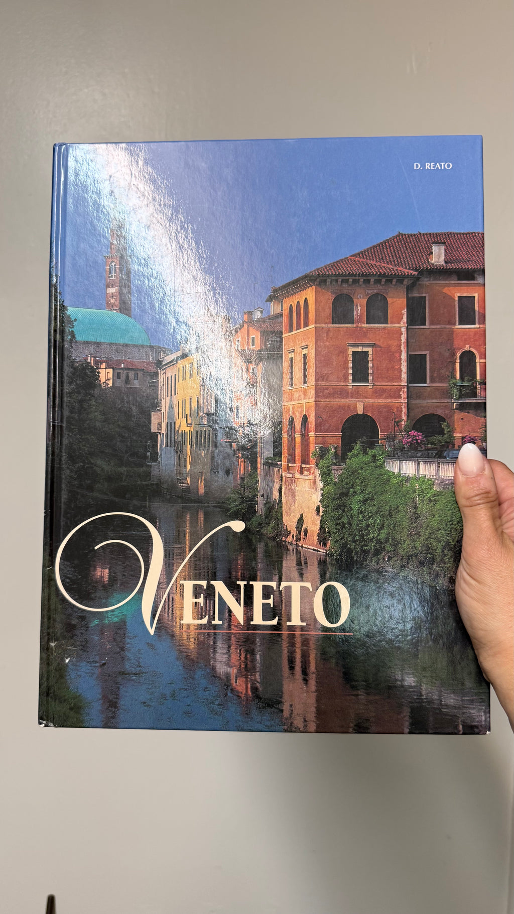 (Reserved) Venice book and silver lidded dish