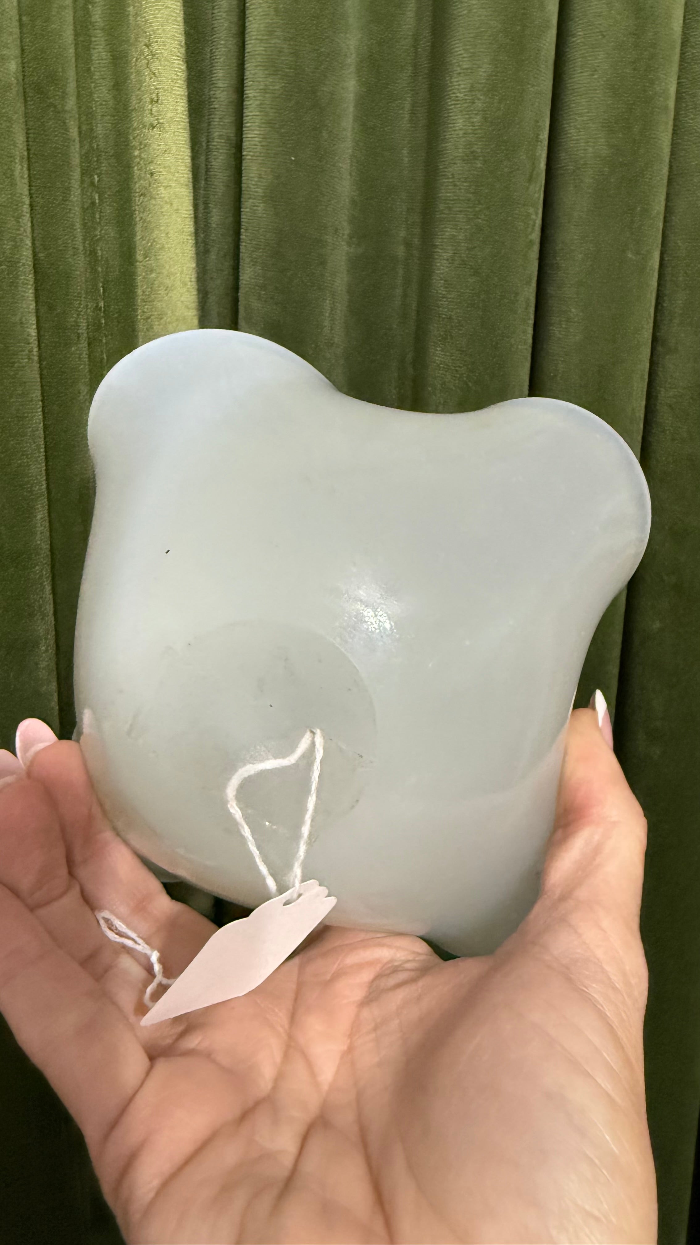 White Venetian Hand blown glass bowl