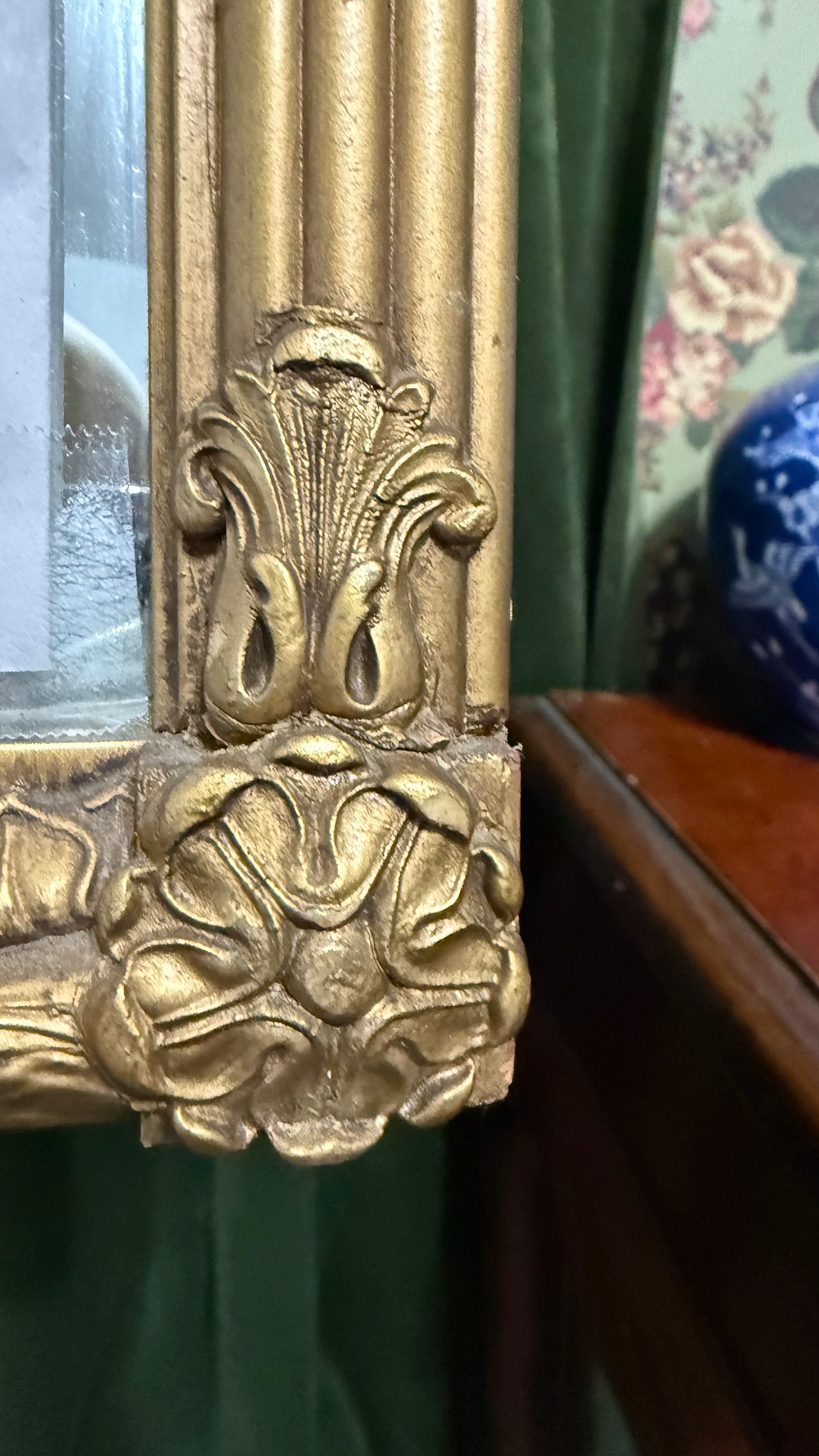 Opulent Gold-Gilt Neoclassical-Style Mirror