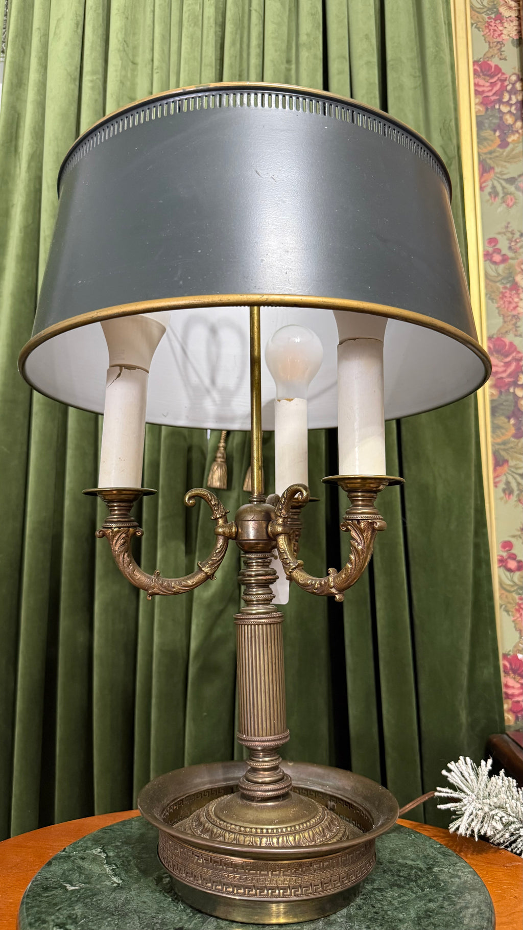 French bouillotte candelabra lamp
