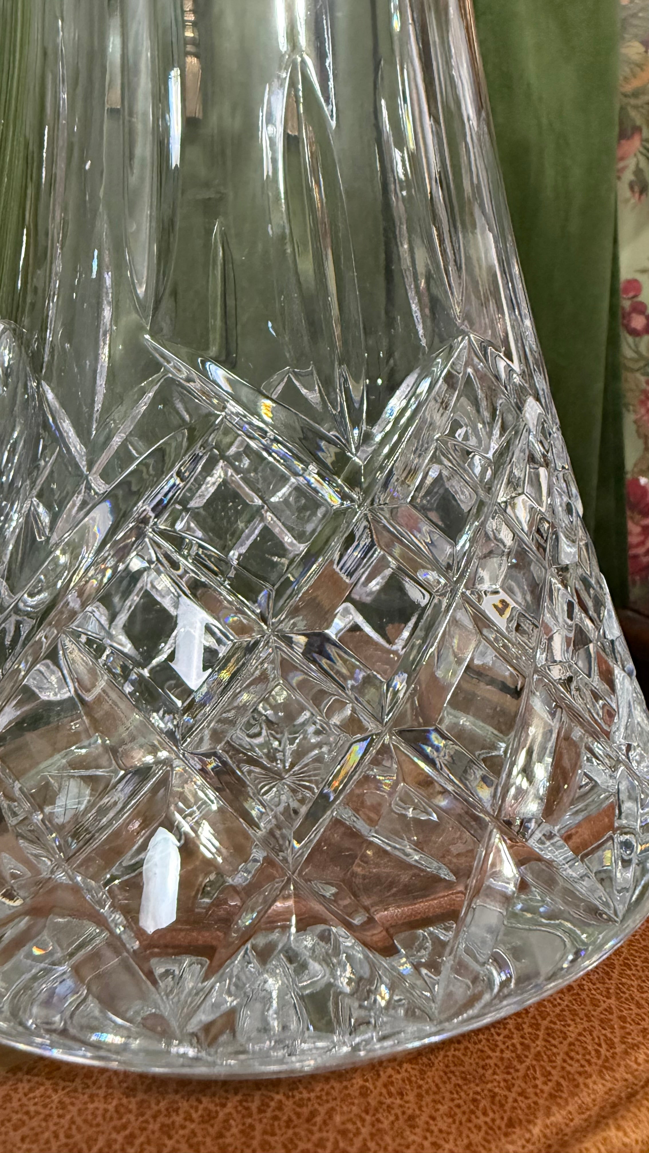 Vintage Bohemian Crystal Jar