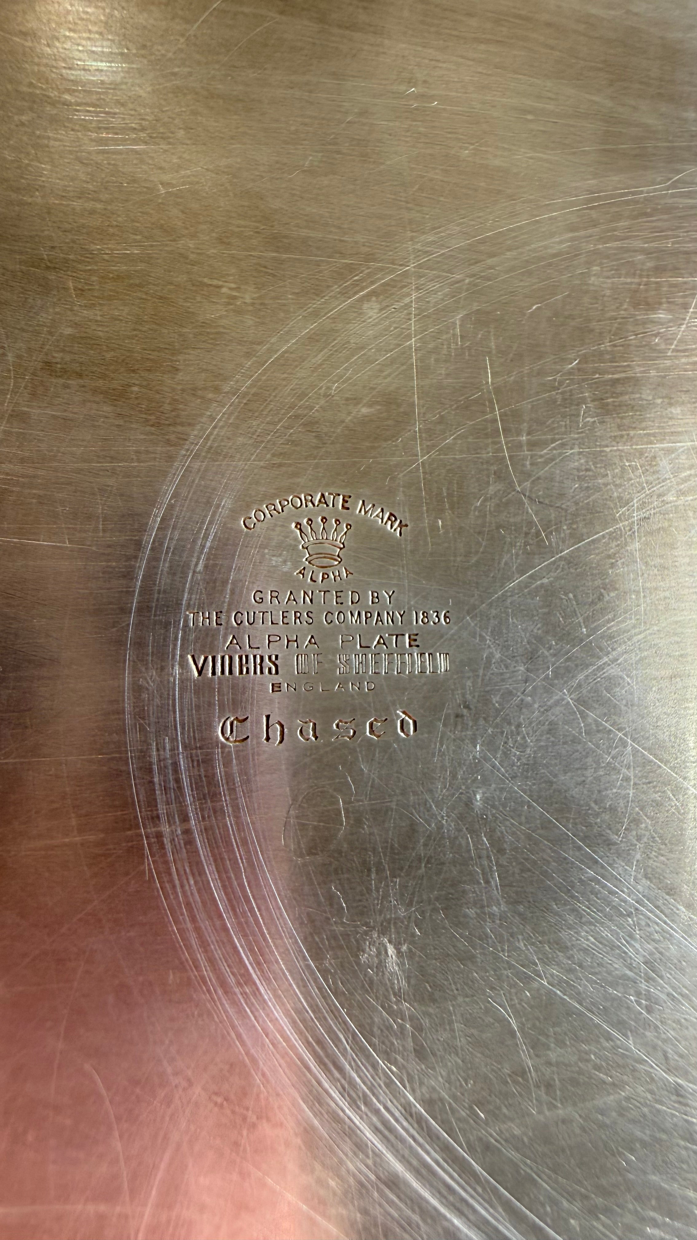 Vintage Sheffield gallery tray