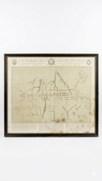 Vintage Framed "Frenchman’s Map" of Williamsburg, Virginia – 1782 Historical Reproduction