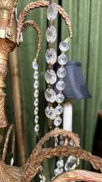 French Style Chandelier with Crystal Drops