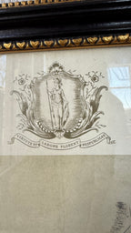 Vintage Framed "Frenchman’s Map" of Williamsburg, Virginia – 1782 Historical Reproduction