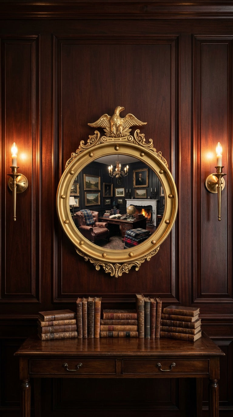 American Federal-style Convex Mirror 30’inH