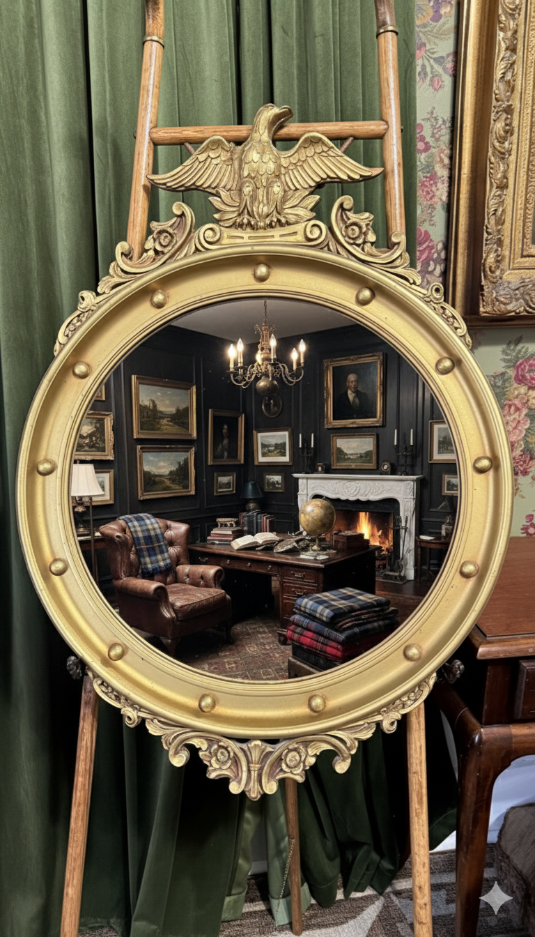 American Federal-style Convex Mirror 30’inH