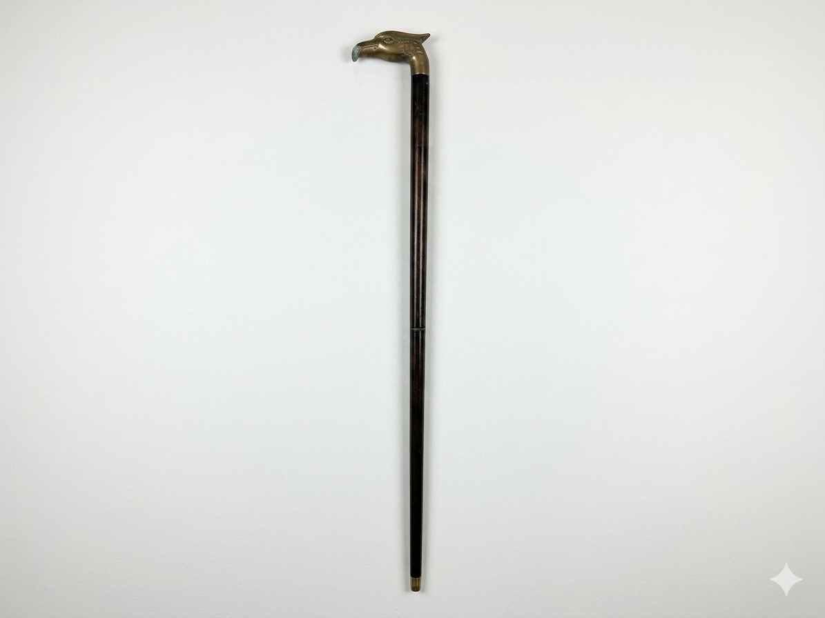 (Reserved) Eagle brass head walking cane