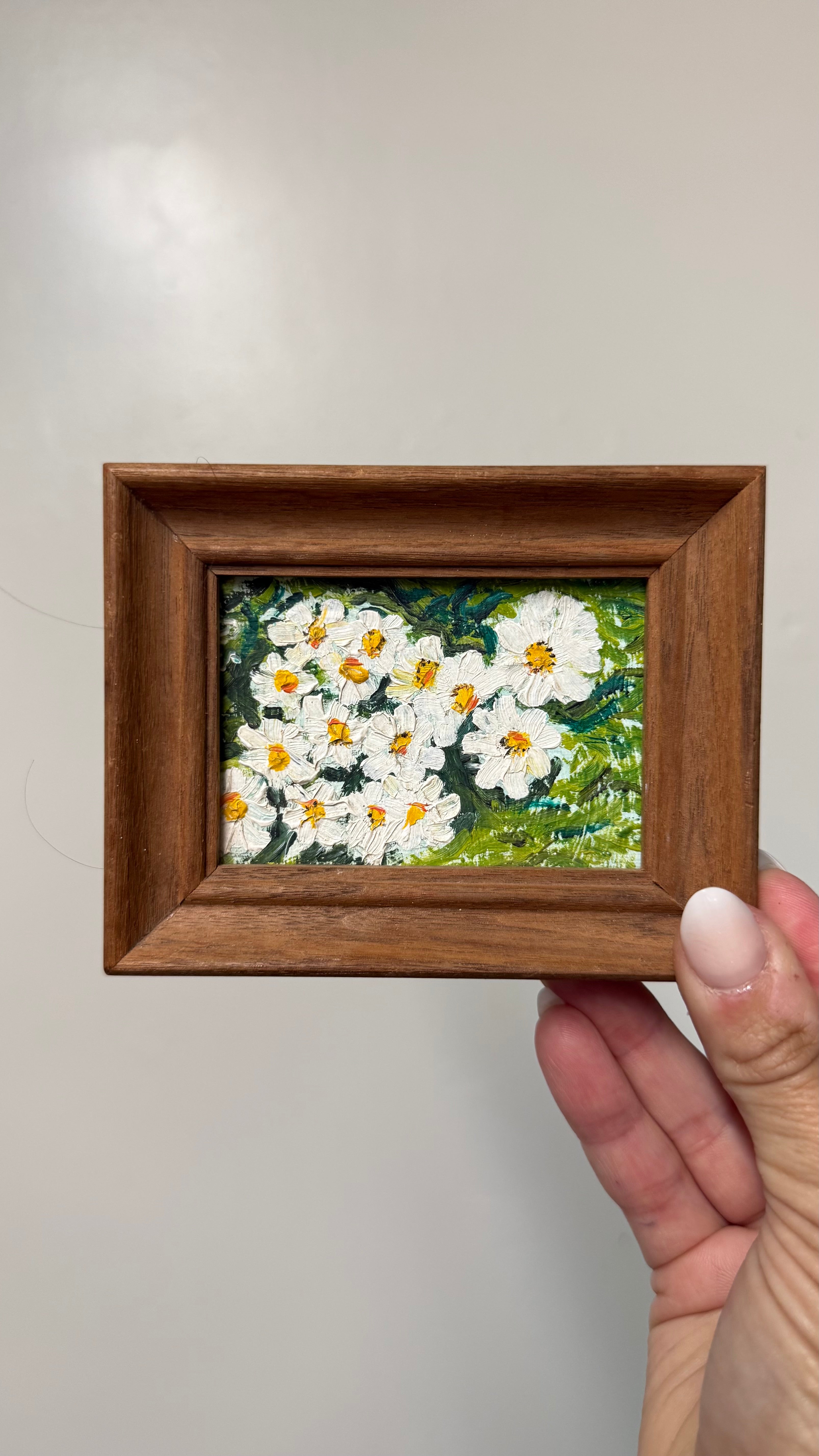 (Reserved) Horse book and floral mini painting