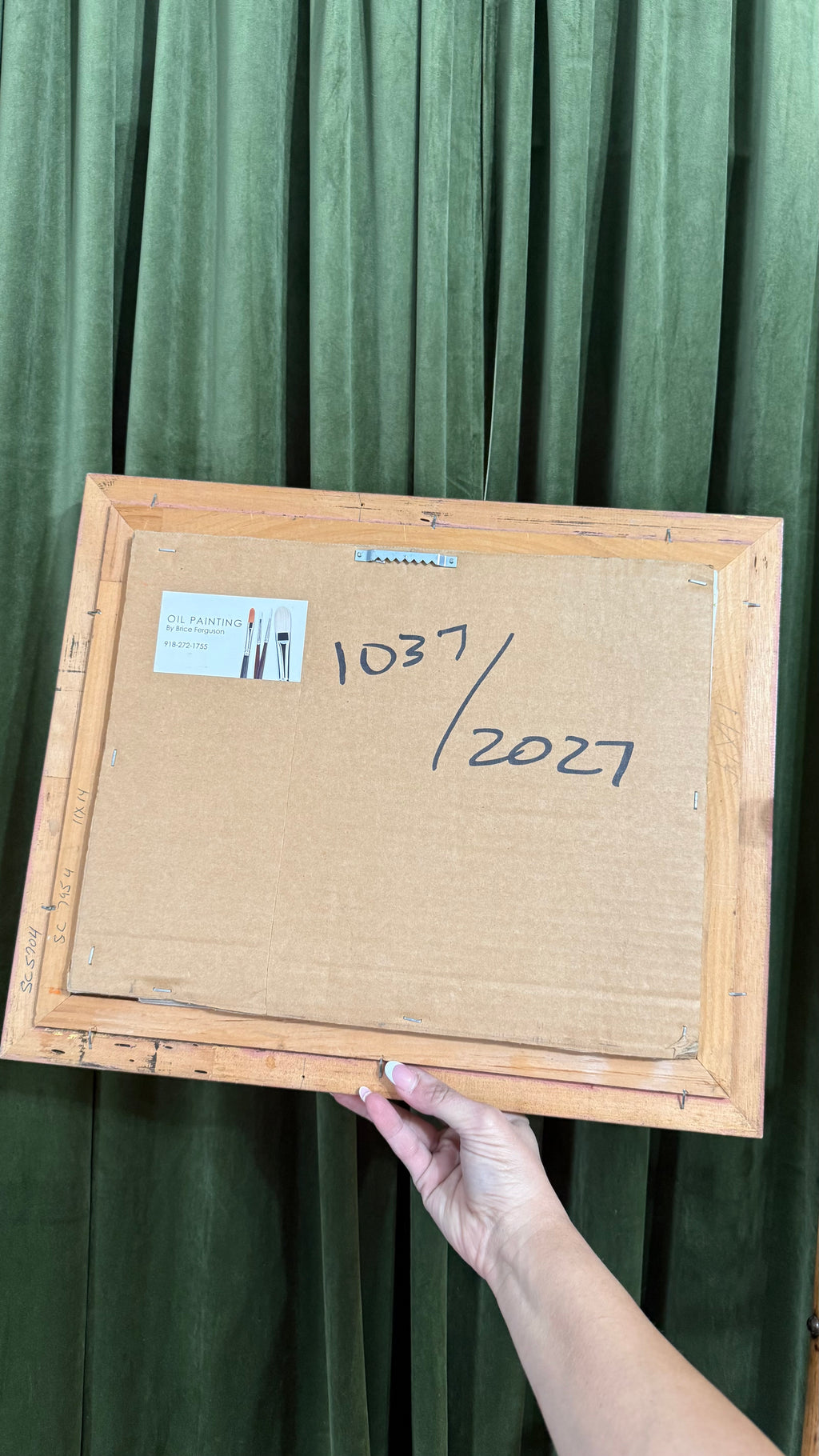 Vintage oil on canvas coastal painting