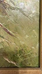 Stunning Vintage Impressionist Floral Oil Painting