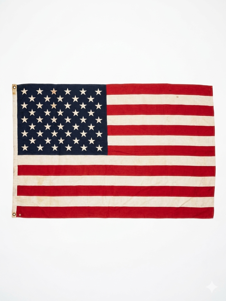 (Reserved) Vintage 50-Stars American Flag