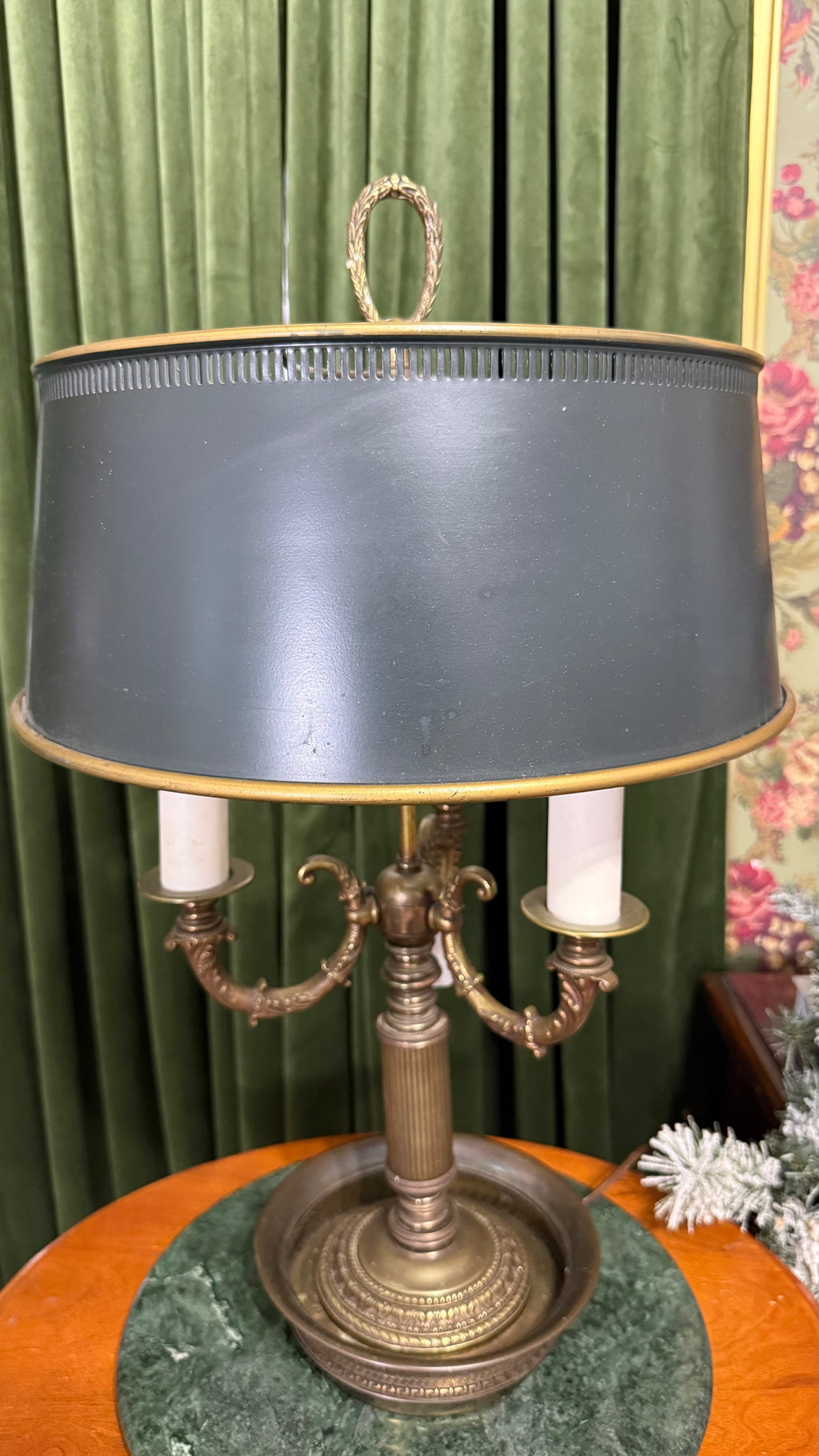 French bouillotte candelabra lamp