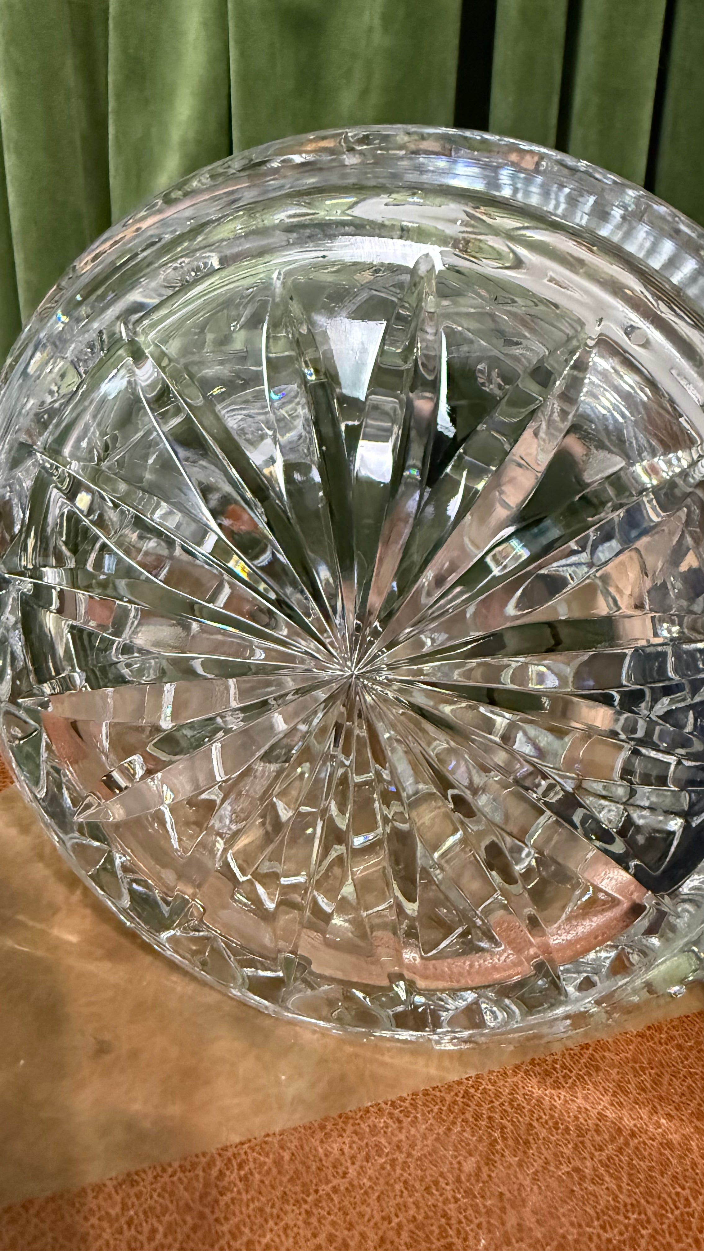 Vintage Bohemian Crystal Jar