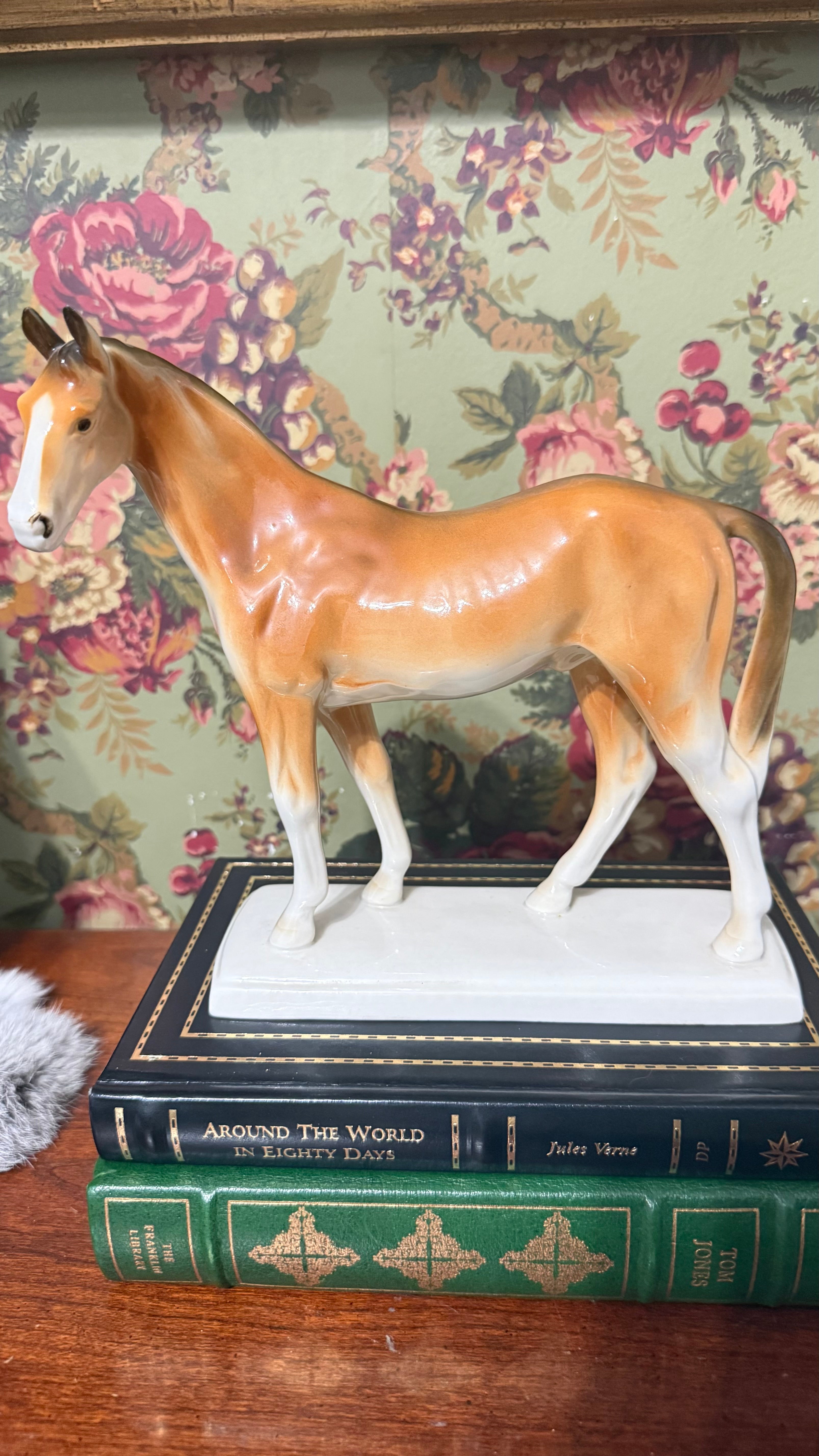 Royal Dux Czechoslovakia Hand Painted Horse Figure