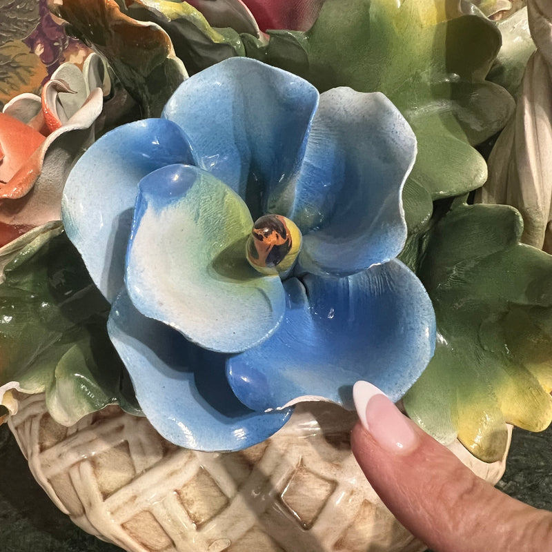 Capodimonte floral basket