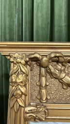 Opulent Gold-Gilt Neoclassical-Style Mirror