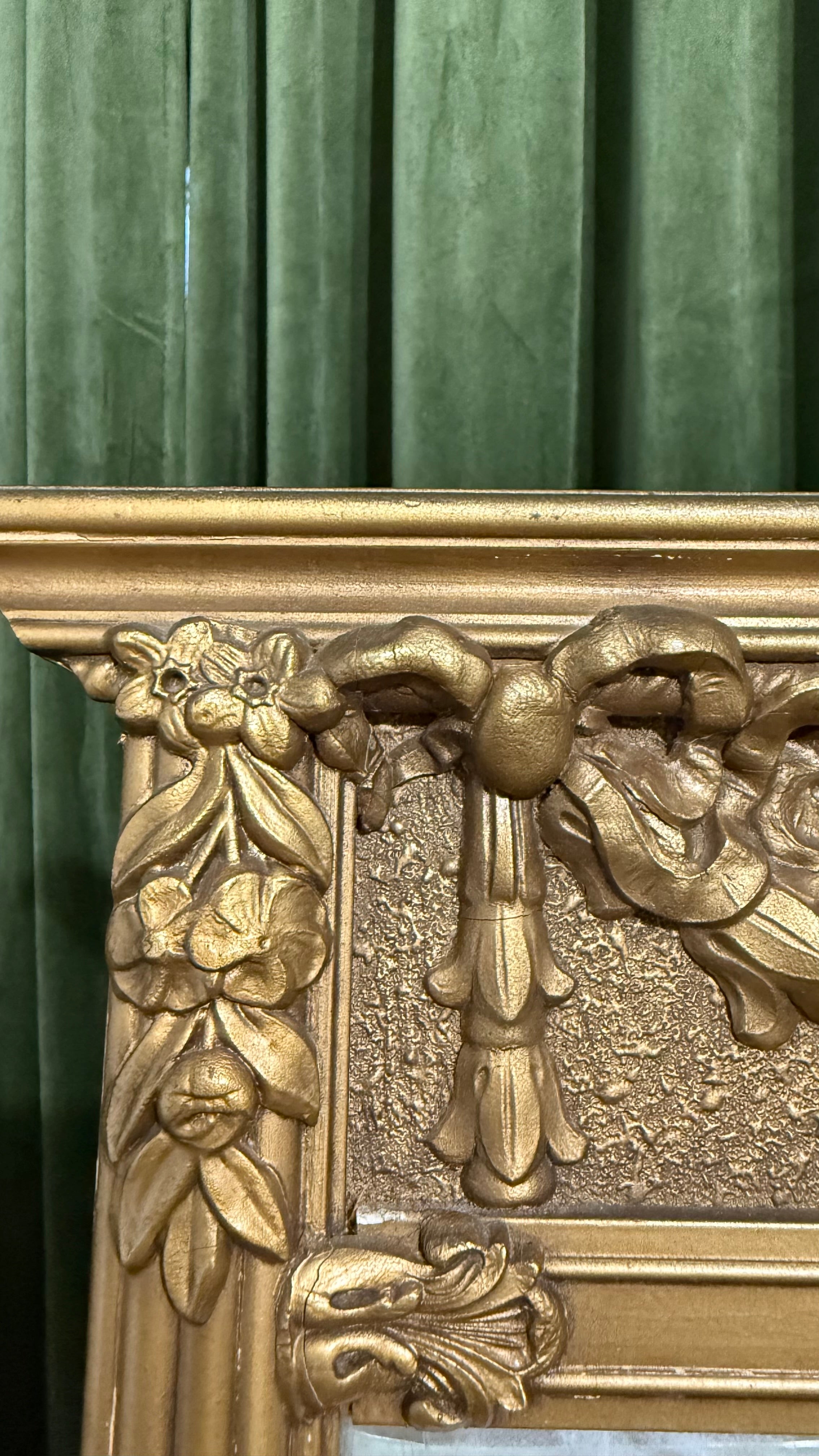 Opulent Gold-Gilt Neoclassical-Style Mirror