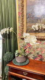 Large artificial orchid in a pot 28”H