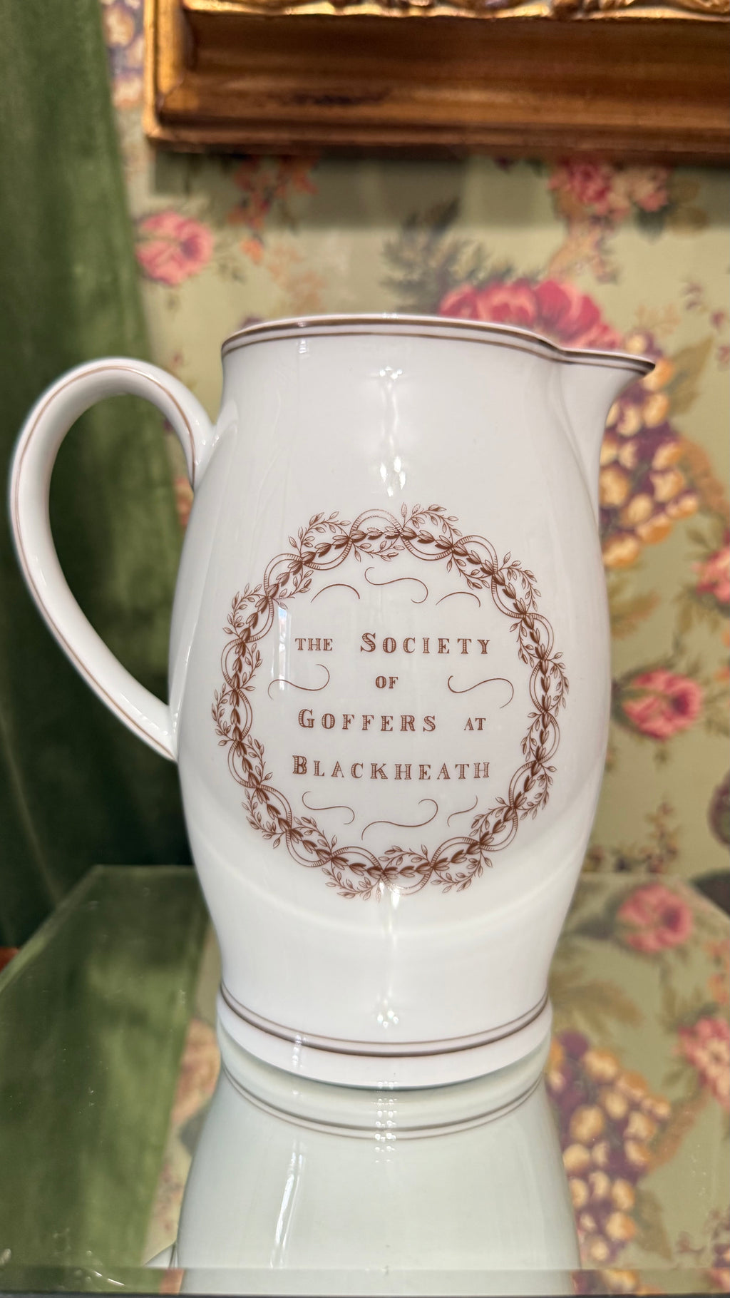 Mottahedeh Pitcher Golf Cider Jug