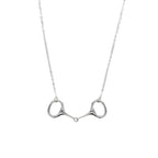100% 925 Sterling Silver Lariat Necklace | Equestrian Stirrup Pendant