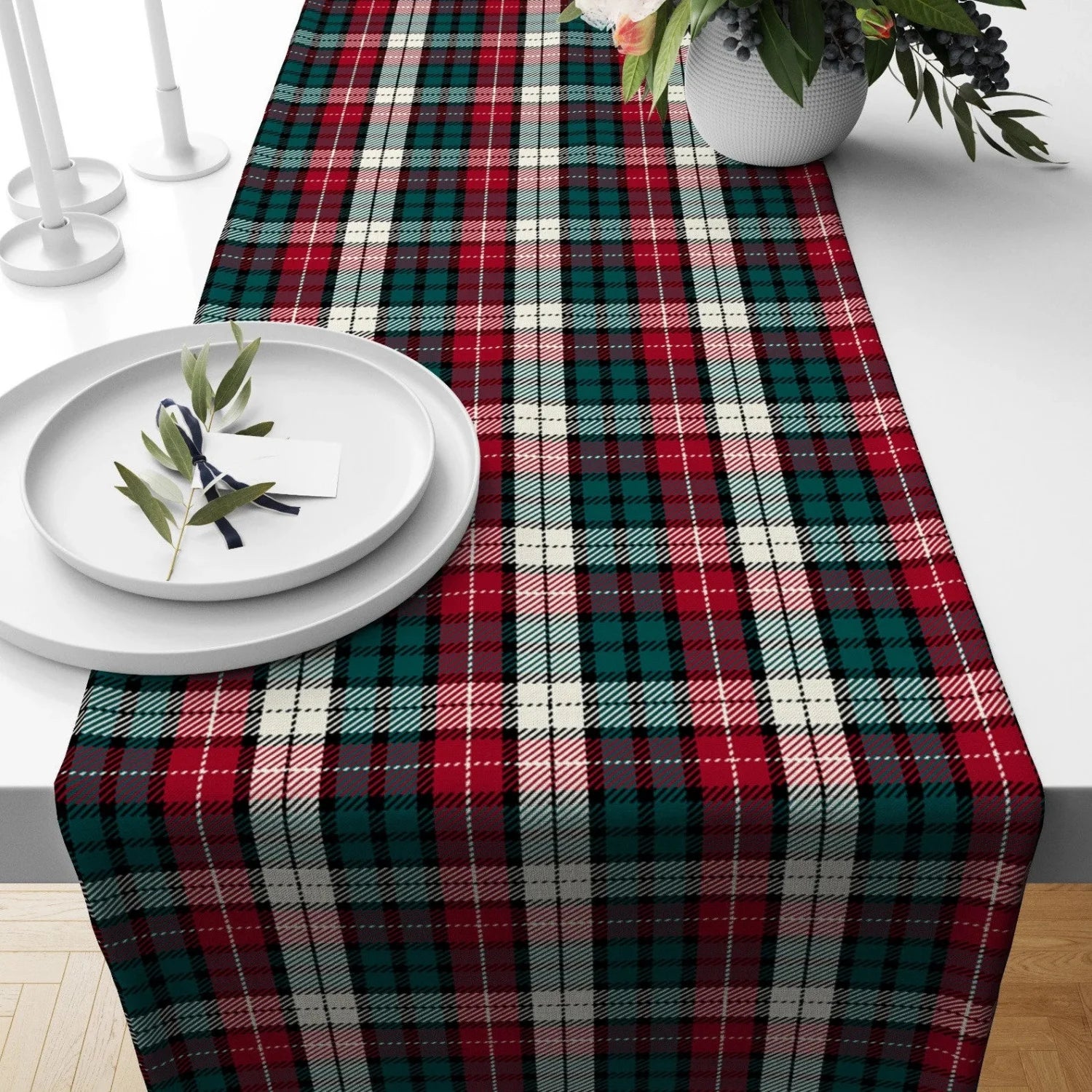 The Grandeur Tartan Table Runner