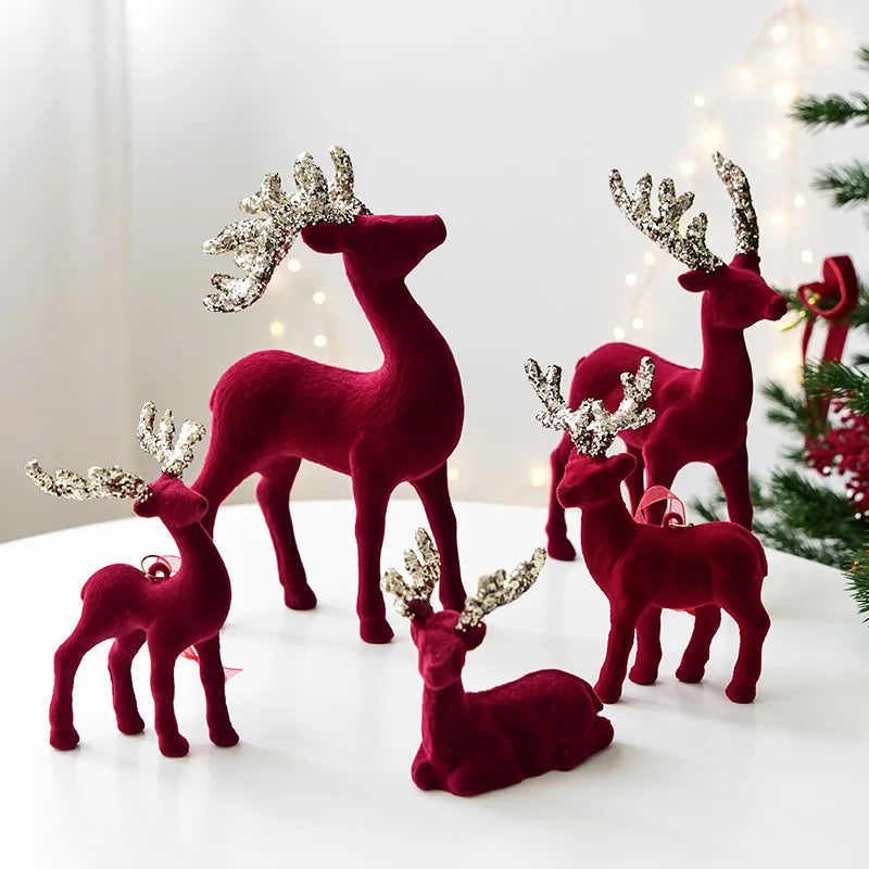 Regal Velvet Reindeer Ornament