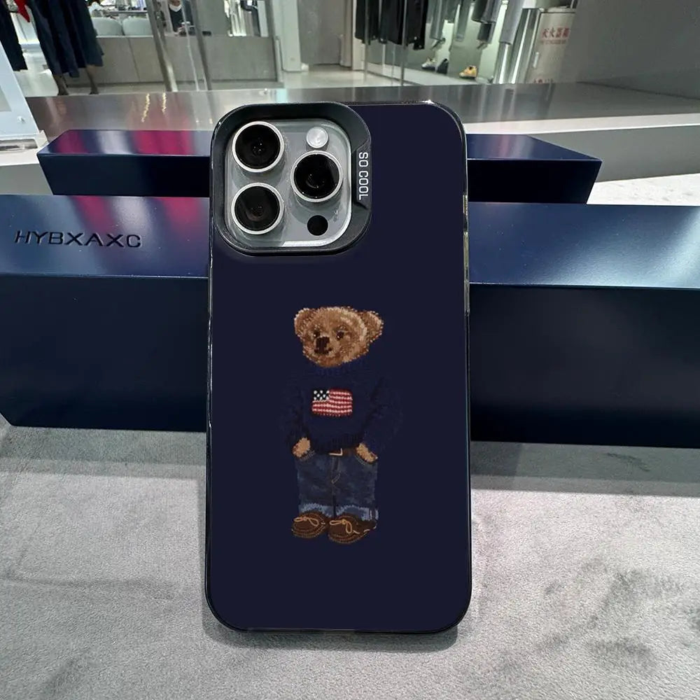 The "Coquette" Bear: Soft Matte Protective Case