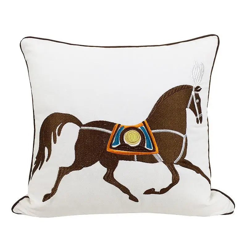 Equestrian Chic: Embroidered Cover