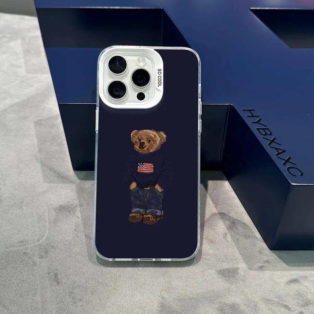 The "Coquette" Bear: Soft Matte Protective Case