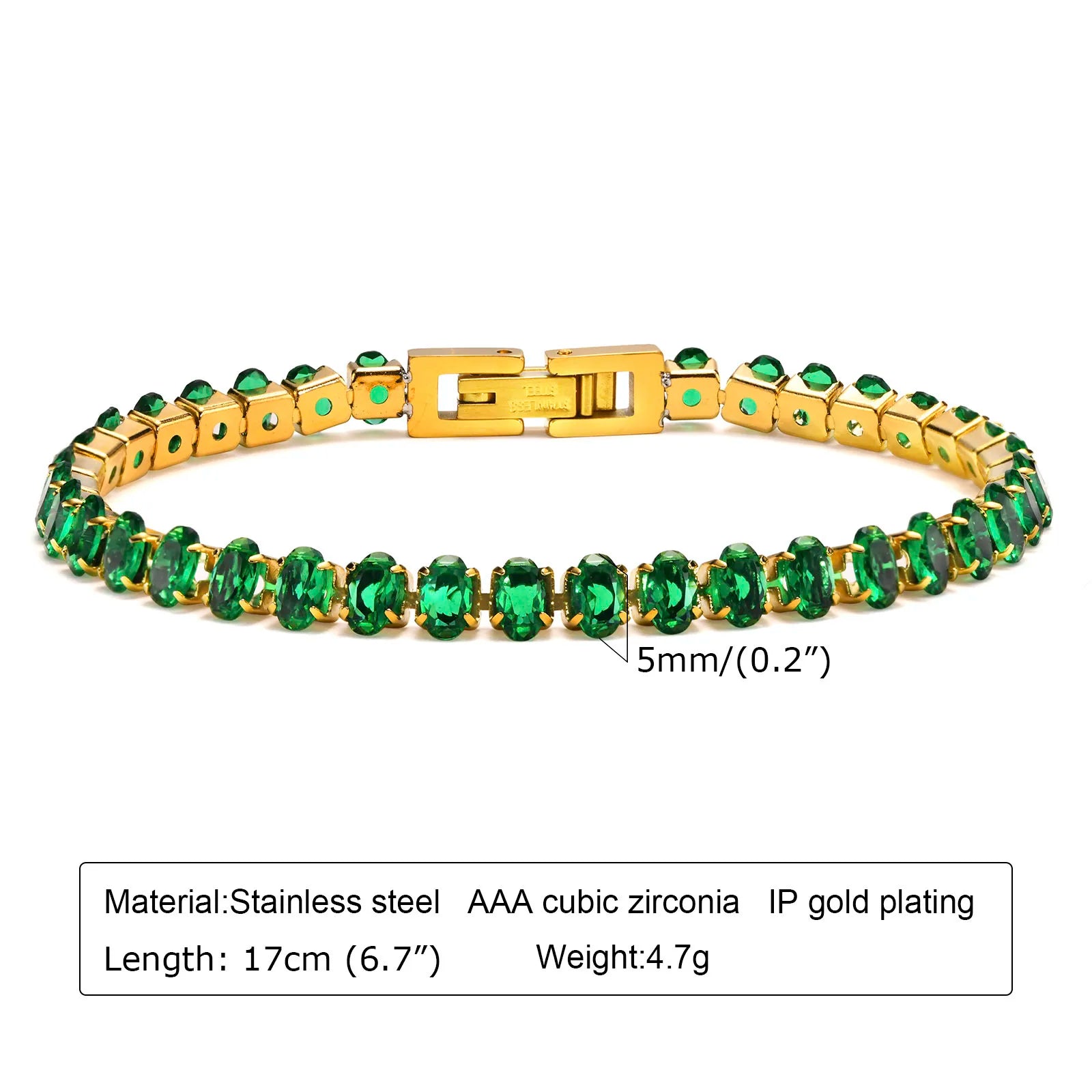 Retro Gold-Toned Green Zirconia Necklace | Pave Pendant Classic Luxury Jewelry