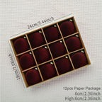 12pcs/box Velvet Christmas Ball Pendant 8cm Christmas Tree Ornaments