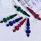 6pcs Baroque Drop Velvet Ornaments