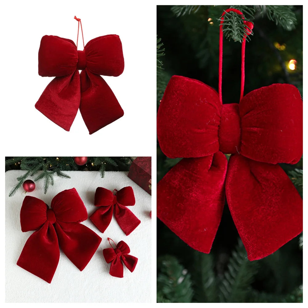 Classic Luxury: Red Holiday Bows