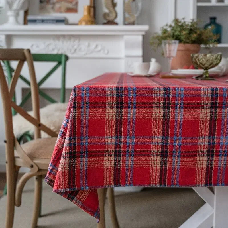 The heritage plaid rectangle tablecloth