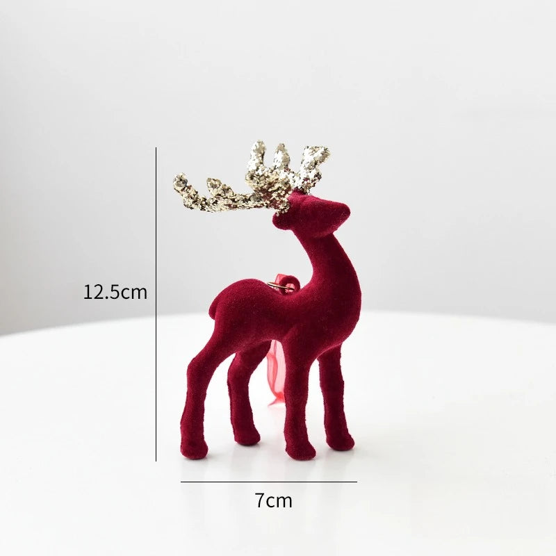 Regal Velvet Reindeer Ornament