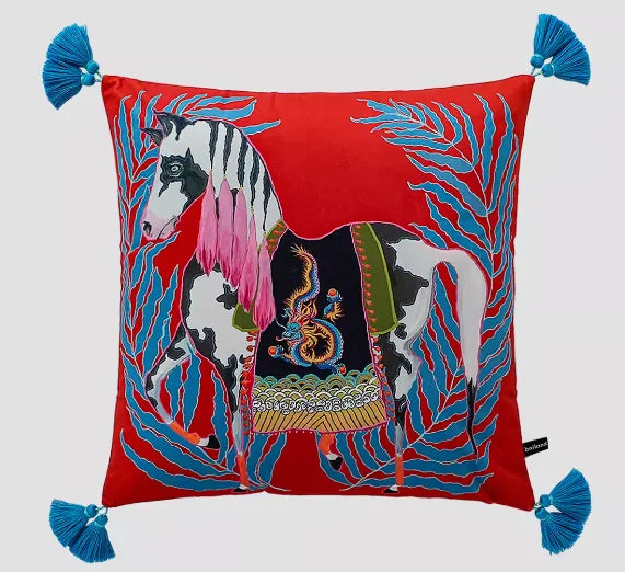Vintage Equestrian: Pillow Cover