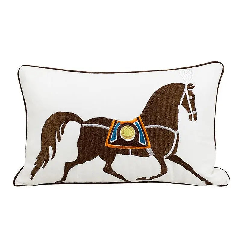 Equestrian Chic: Embroidered Cover