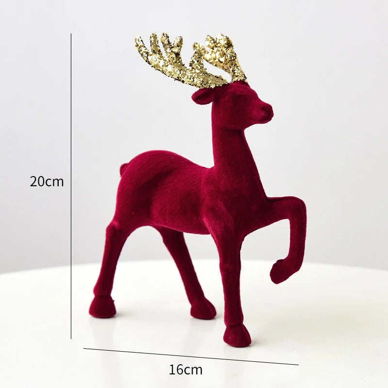 Regal Velvet Reindeer Ornament
