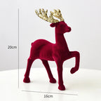 Regal Velvet Reindeer Ornament