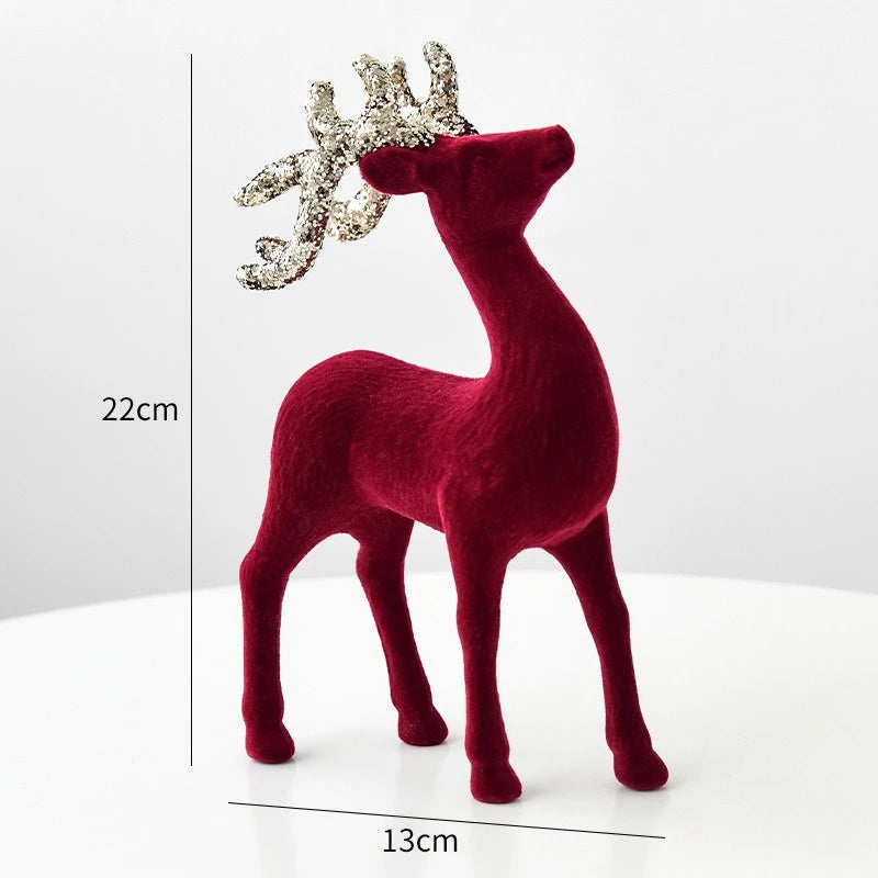 Regal Velvet Reindeer Ornament