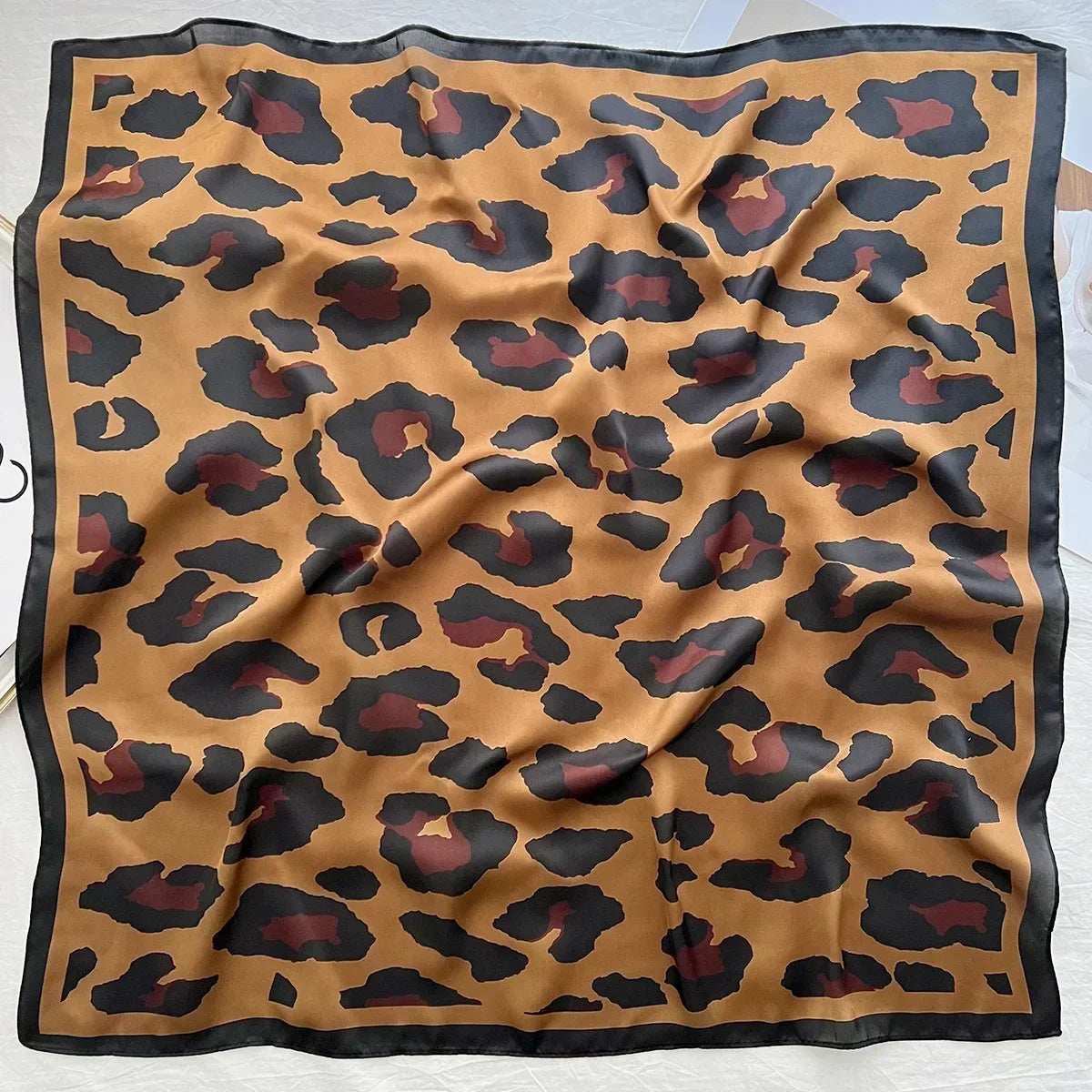 Luxury Printed Square Scarf | Versatile Classic Design