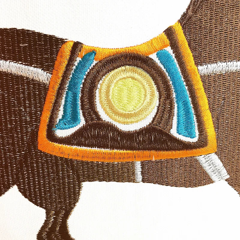 Equestrian Chic: Embroidered Cover