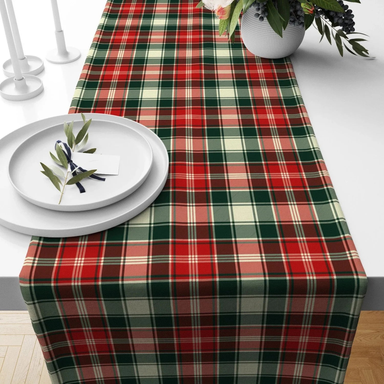 The Grandeur Tartan Table Runner