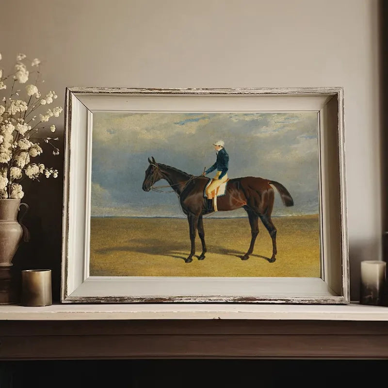 Vintage Race & Show Horse Equestrian Posters and Prints Canvas Painting Retro Wall Art Picture for Living Room Home Decor