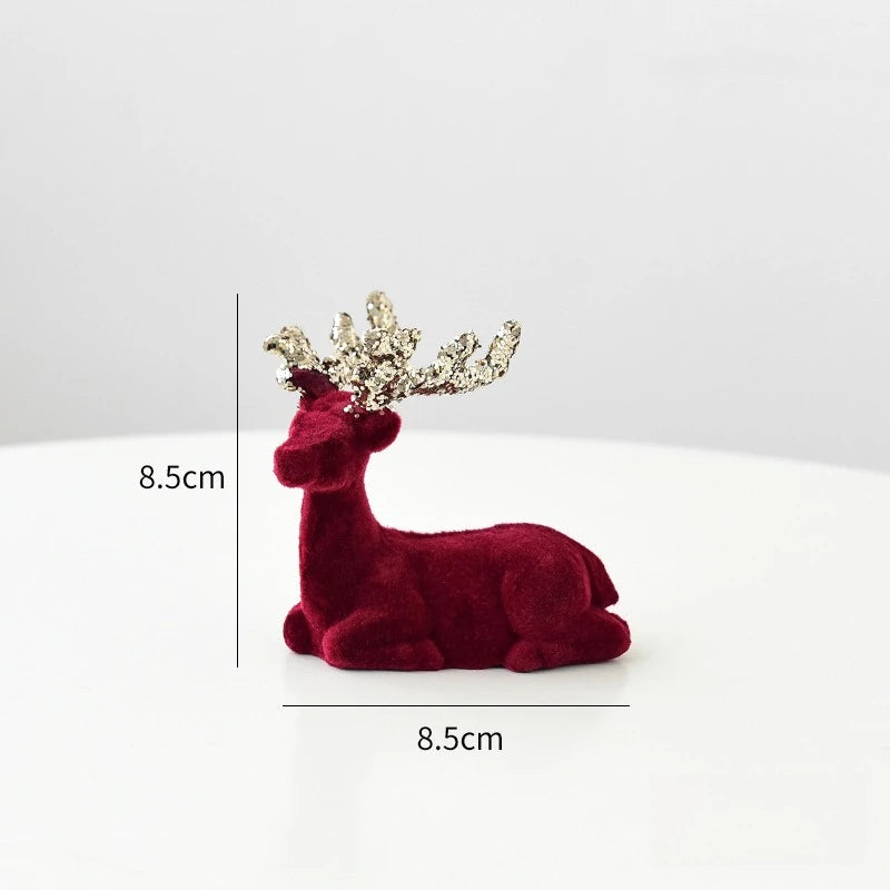Regal Velvet Reindeer Ornament